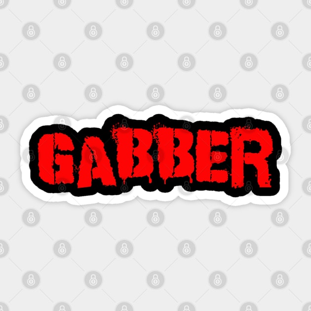 Gabber Sticker by KubikoBakhar